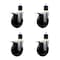 Service Caster 5'' Soft Rubber Swivel 1-7/8'' Expanding Stem Caster Set Total Lock Brake, 4PK SCC-EXTTL20S514-SRS-178-4 - alternate 1